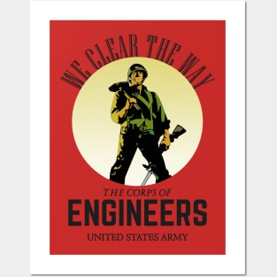 We Clear the Way - The Corps of Army Engineers T-Shirt Posters and Art